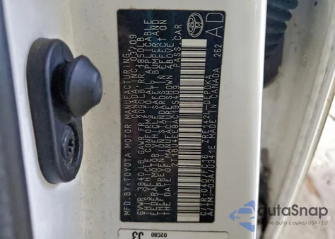 2010 Toyota Corolla Base z USA, uszkodzony, nr VIN 2T1BU4EE8AC195409